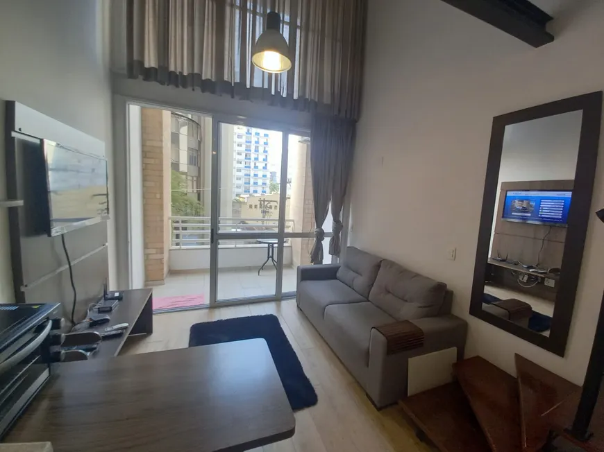 Foto 1 de Flat com 1 Quarto para alugar, 40m² em Cidade Monções, São Paulo