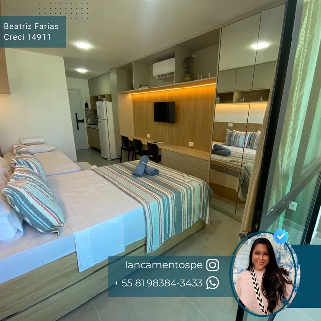 Foto 1 de Apartamento com 1 Quarto à venda, 27m² em Porto de Galinhas, Ipojuca