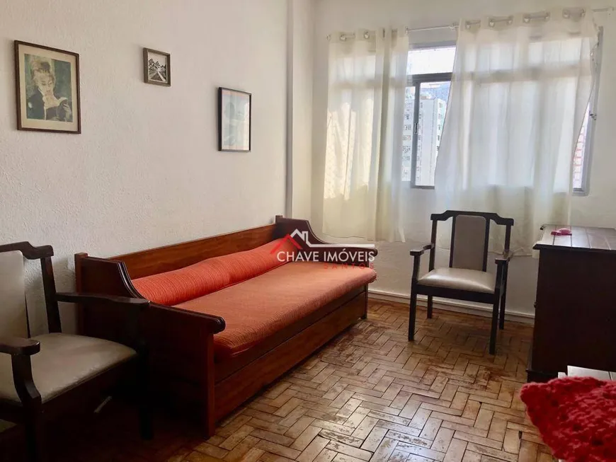 Foto 1 de Apartamento com 1 Quarto à venda, 39m² em Gonzaga, Santos