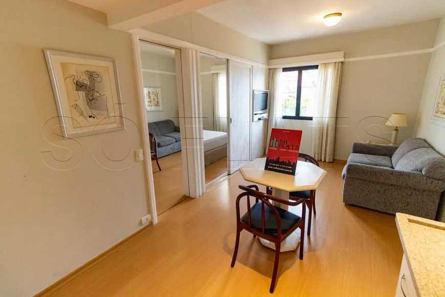 Foto 1 de Flat com 1 Quarto para alugar, 33m² em Jardim Paulista, São Paulo