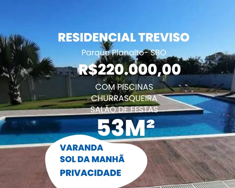Foto 1 de Apartamento com 2 Quartos à venda, 53m² em Parque Planalto, Santa Bárbara D'Oeste