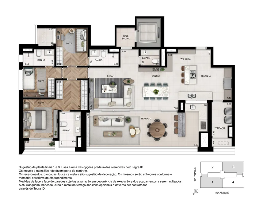 Foto 1 de Apartamento com 4 Quartos à venda, 158m² em Sumaré, São Paulo