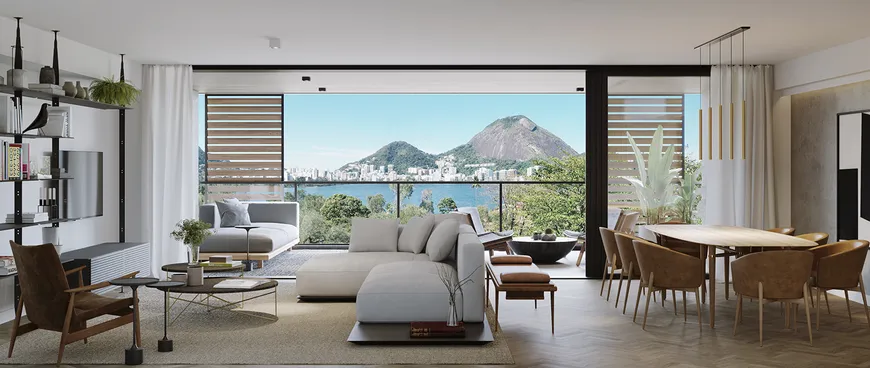 Foto 1 de Apartamento com 3 Quartos à venda, 164m² em Lagoa, Rio de Janeiro