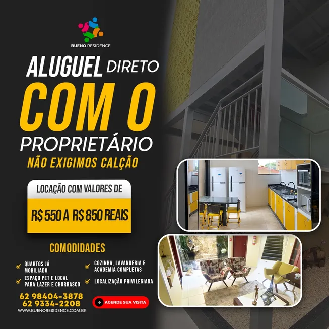 Foto 1 de Kitnet com 1 Quarto para alugar, 24m² em Setor Sol Nascente, Goiânia