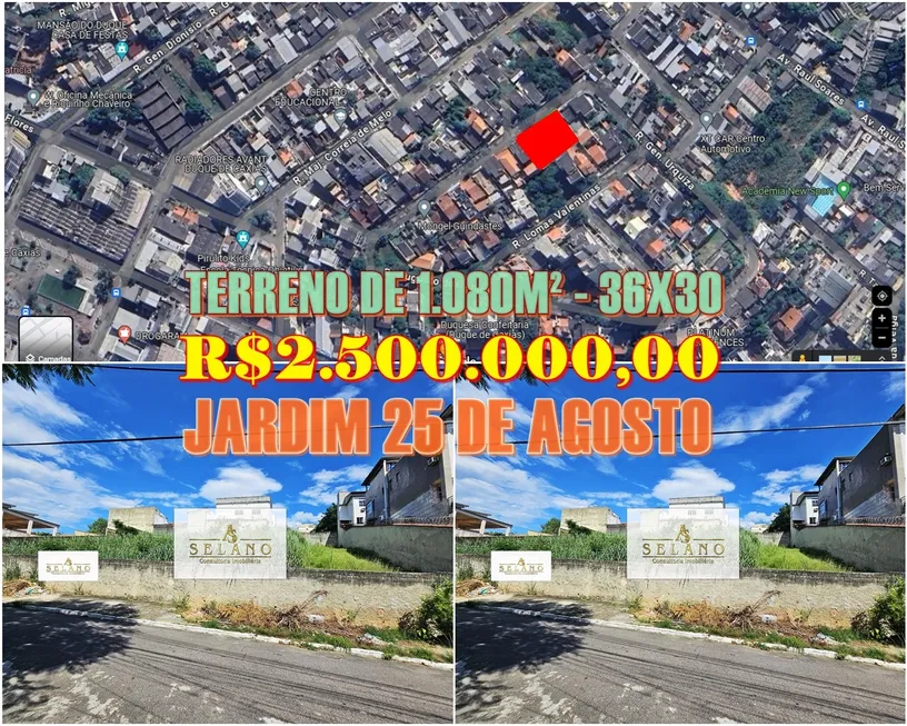 Foto 1 de Lote/Terreno à venda, 1080m² em Jardim Vinte e Cinco de Agosto, Duque de Caxias
