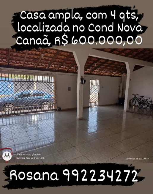 Foto 1 de Casa de Condomínio com 4 Quartos à venda, 160m² em Aponiã, Porto Velho