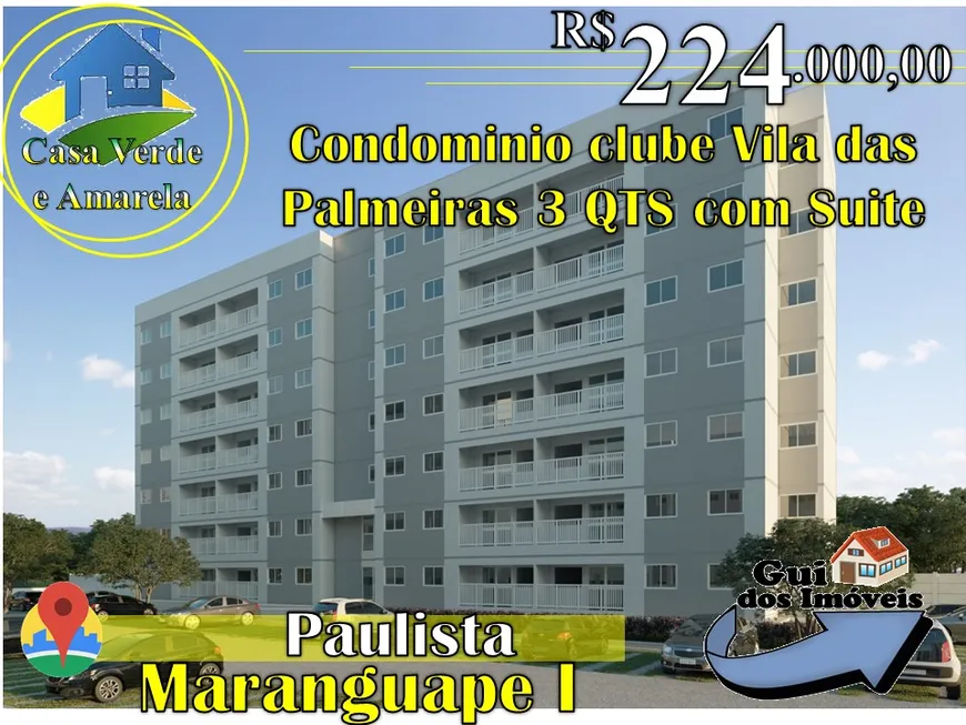 Foto 1 de Apartamento com 3 Quartos à venda, 60m² em Centro, Paulista