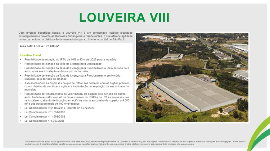 Foto 1 de Galpão/Depósito/Armazém para alugar, 8500m² em Terra Nobre, Louveira