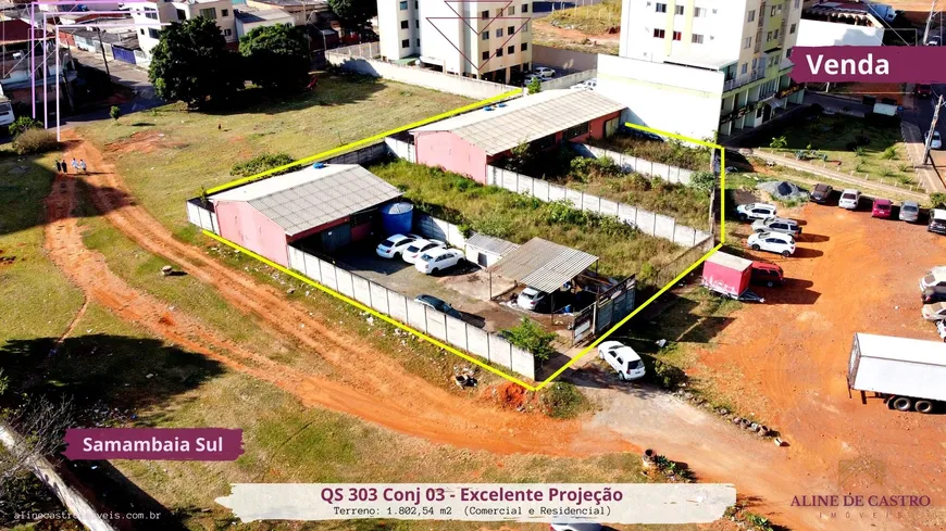 Foto 1 de Lote/Terreno à venda, 1802m² em Samambaia Sul, Brasília