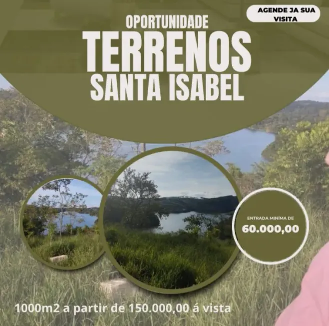 Foto 1 de Lote/Terreno à venda, 1000m² em Igaratá, Santa Isabel