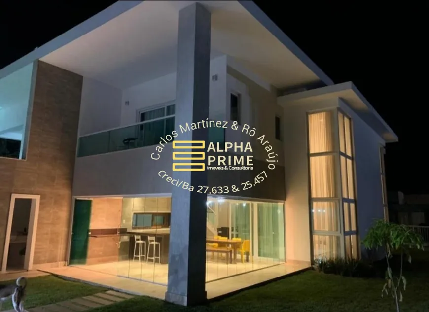 Foto 1 de Casa de Condomínio com 5 Quartos para alugar, 380m² em Busca-Vida, Camaçari