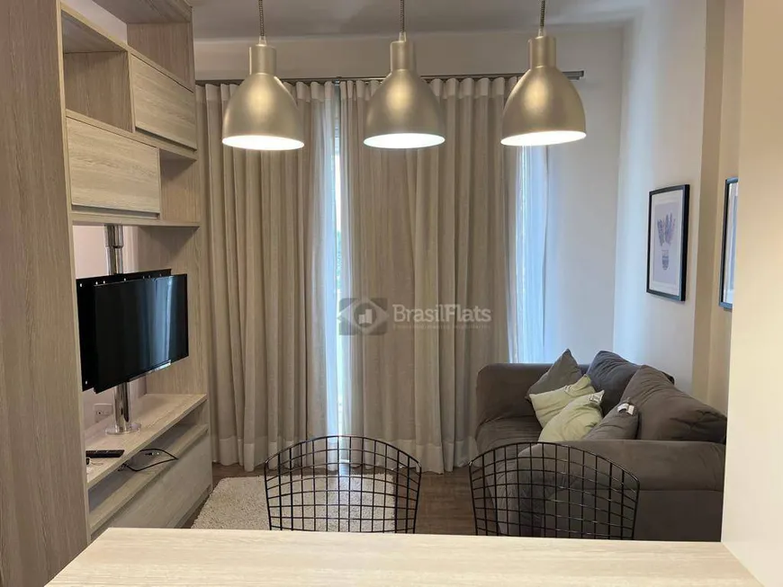 Foto 1 de Flat com 1 Quarto para alugar, 33m² em Chácara Santo Antônio, São Paulo