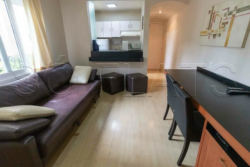 Foto 1 de Flat com 1 Quarto para alugar, 43m² em Jardim Paulista, São Paulo