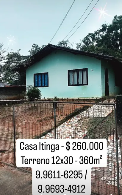 Foto 1 de Casa com 3 Quartos à venda, 130m² em Itinga, Joinville