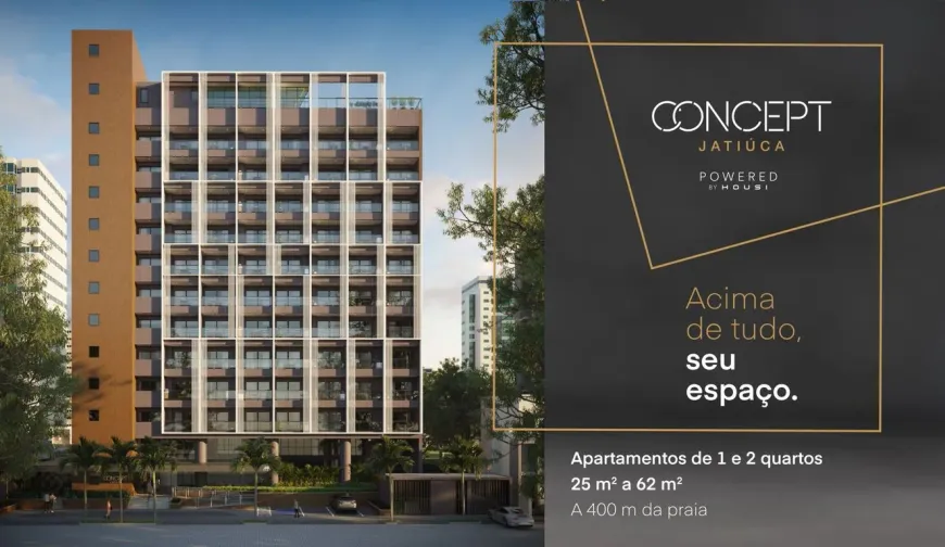 Foto 1 de Apartamento com 1 Quarto à venda, 25m² em Ponta Verde, Maceió