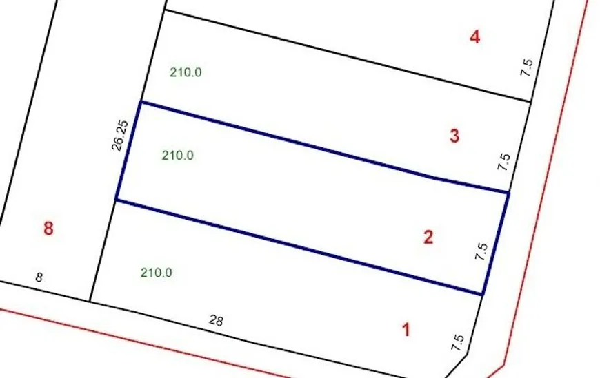 Foto 1 de Lote/Terreno à venda, 210m² em Vila Alzira, Santo André