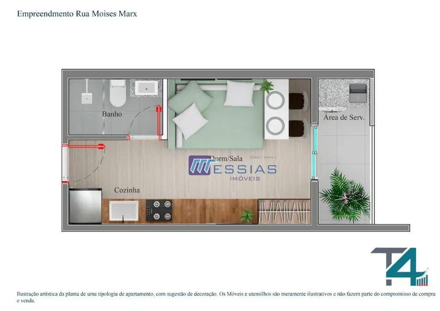 Foto 1 de Apartamento com 1 Quarto à venda, 22m² em Vila Matilde, São Paulo