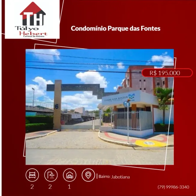 Foto 1 de Apartamento com 2 Quartos à venda, 60m² em Jabotiana, Aracaju