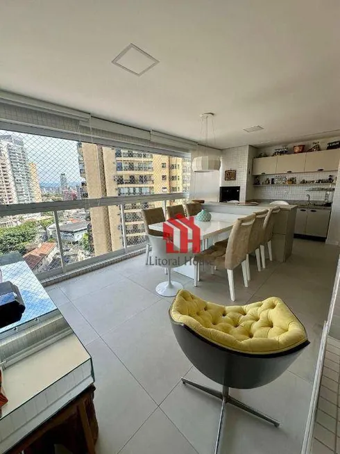 Foto 1 de Apartamento com 3 Quartos à venda, 132m² em Ponta da Praia, Santos