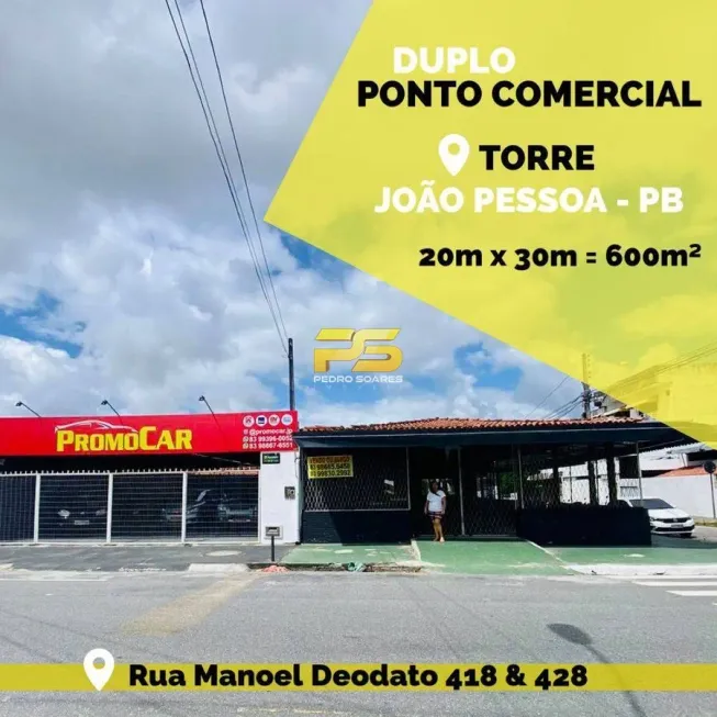 Foto 1 de Ponto Comercial à venda, 600m² em Torre, João Pessoa