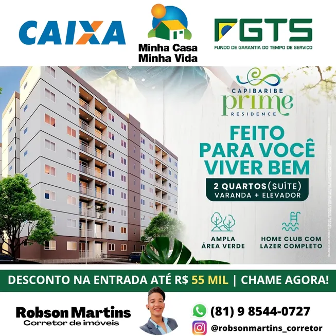 Foto 1 de Apartamento com 2 Quartos à venda, 46m² em Caxangá, Recife