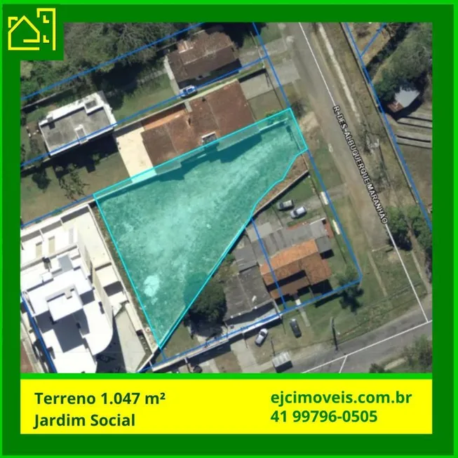 Foto 1 de Lote/Terreno à venda, 1047m² em Jardim Social, Curitiba