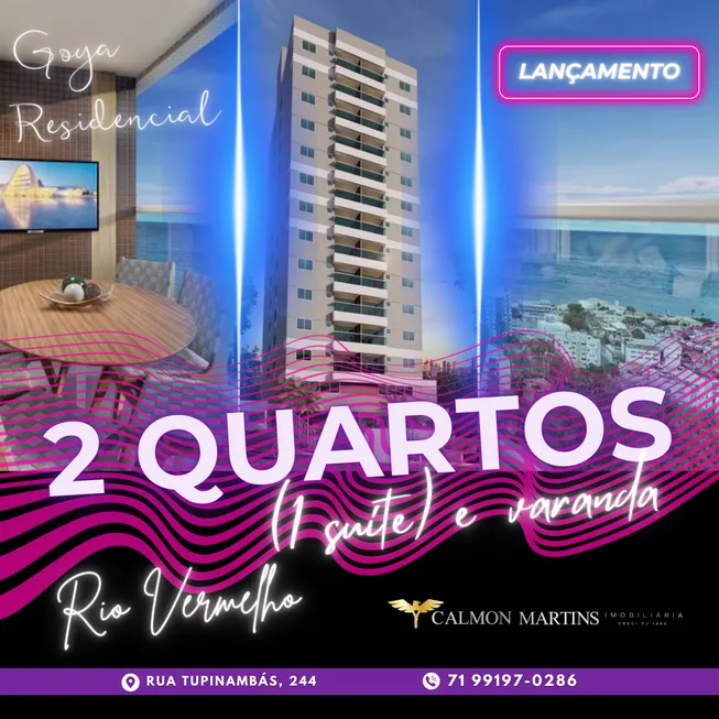 Foto 1 de Apartamento com 2 Quartos à venda, 57m² em Rio Vermelho, Salvador