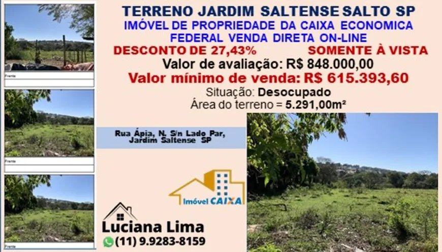 Foto 1 de Lote/Terreno com 1 Quarto à venda, 5291m² em Jardim Saltense, Salto