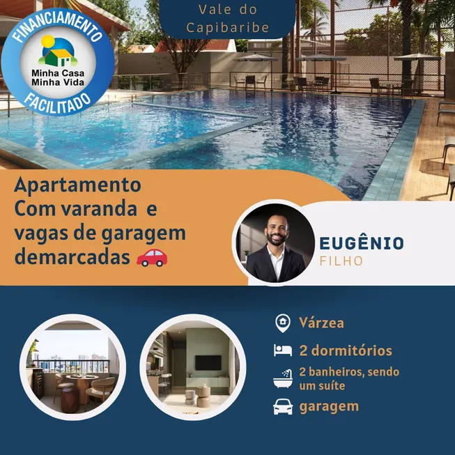 Foto 1 de Apartamento com 2 Quartos à venda, 50m² em Cidade Universitária, Recife