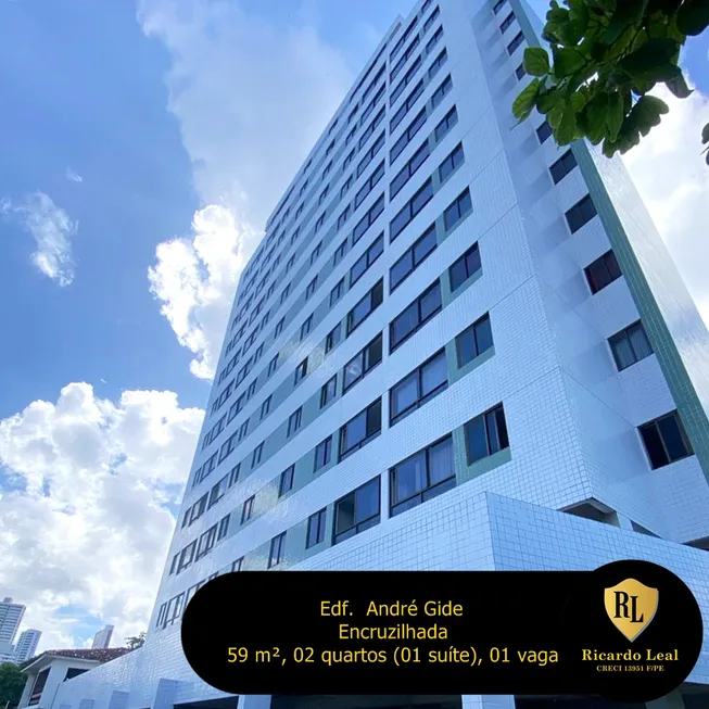 Foto 1 de Apartamento com 2 Quartos para venda ou aluguel, 59m² em Encruzilhada, Recife