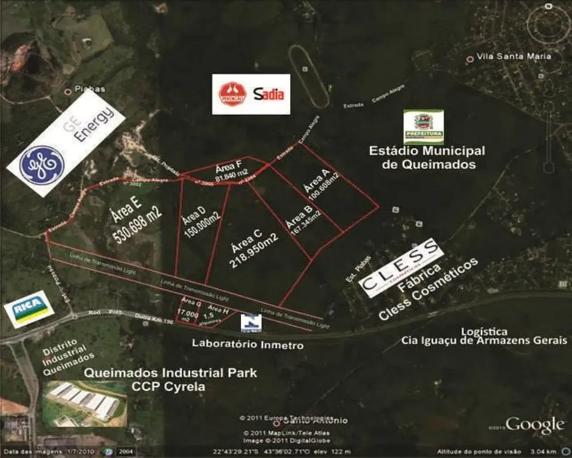 Foto 1 de Lote/Terreno à venda, 1350000m² em Centro, Queimados