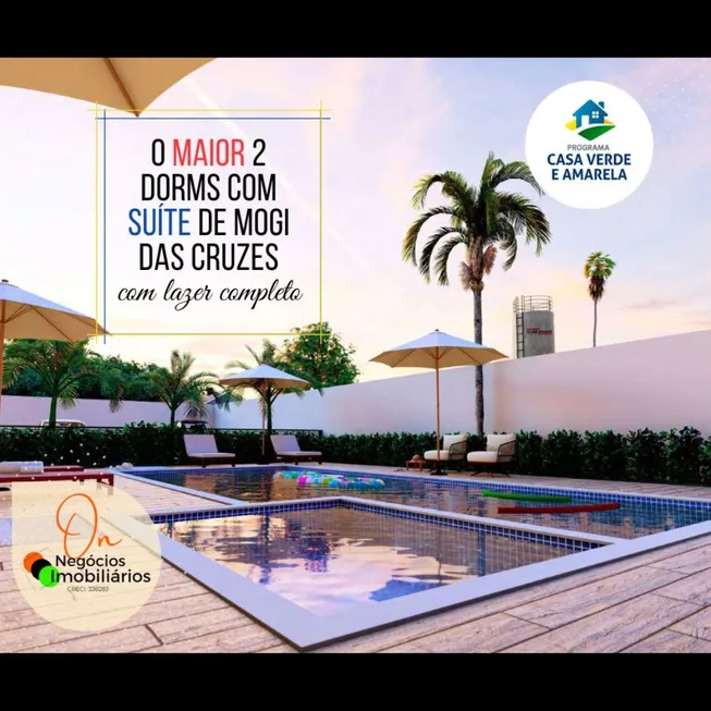 Foto 1 de Apartamento com 2 Quartos à venda, 55m² em Vila Nova Cintra, Mogi das Cruzes