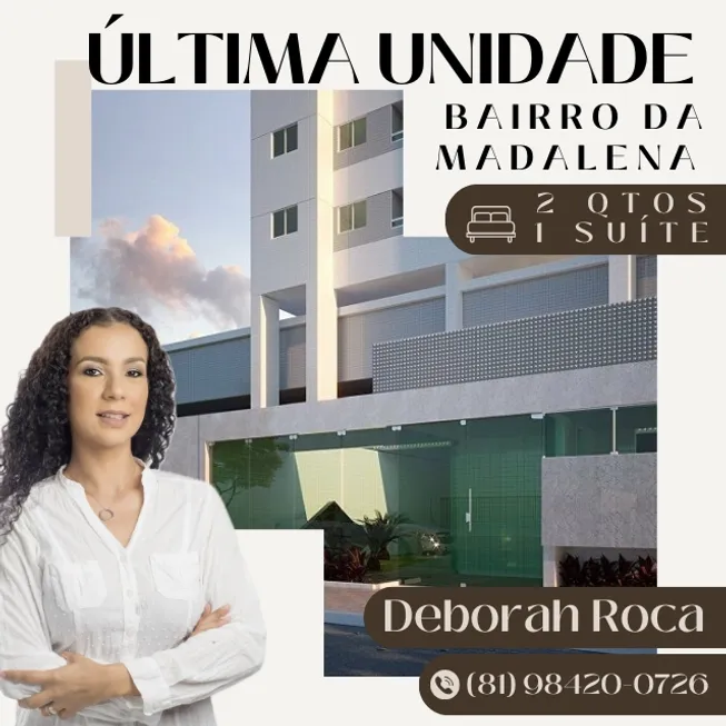 Foto 1 de Apartamento com 2 Quartos à venda, 60m² em Madalena, Recife