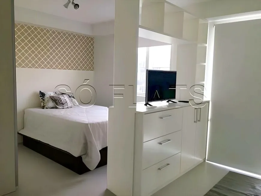 Foto 1 de Flat com 1 Quarto à venda, 52m² em Brooklin, São Paulo