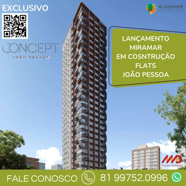 Foto 1 de Apartamento com 1 Quarto à venda, 40m² em Miramar, João Pessoa