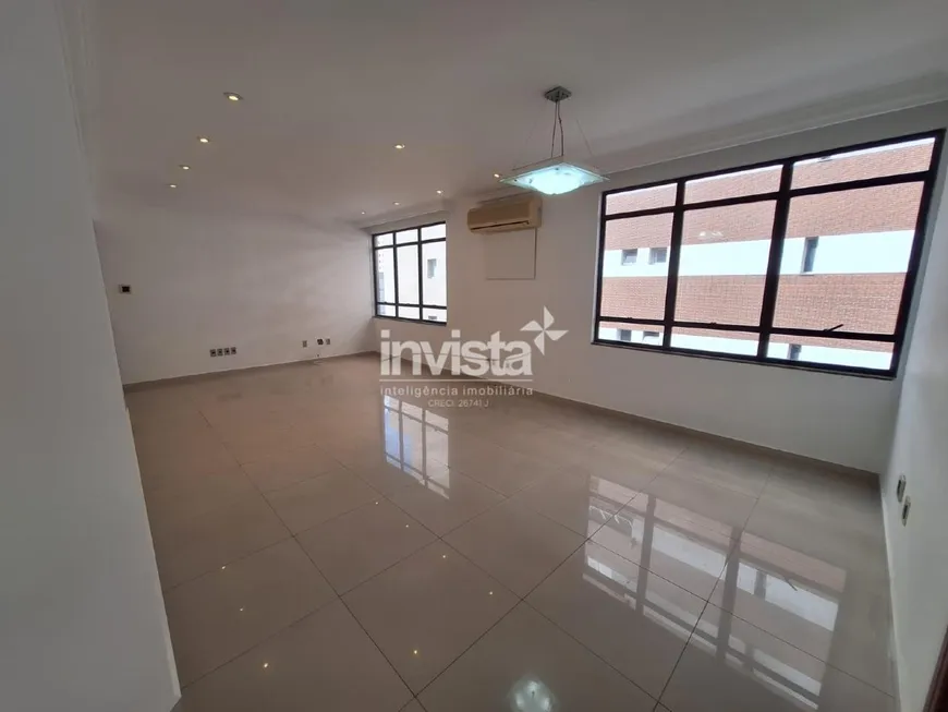 Foto 1 de Apartamento com 3 Quartos para alugar, 172m² em Pompeia, Santos