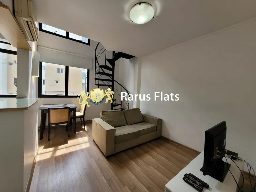 Foto 1 de Flat com 1 Quarto para alugar, 43m² em Vila Olímpia, São Paulo