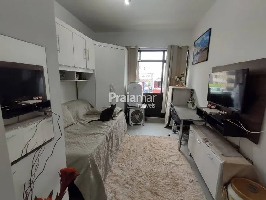 Foto 1 de Apartamento com 1 Quarto à venda, 30m² em Itararé, São Vicente