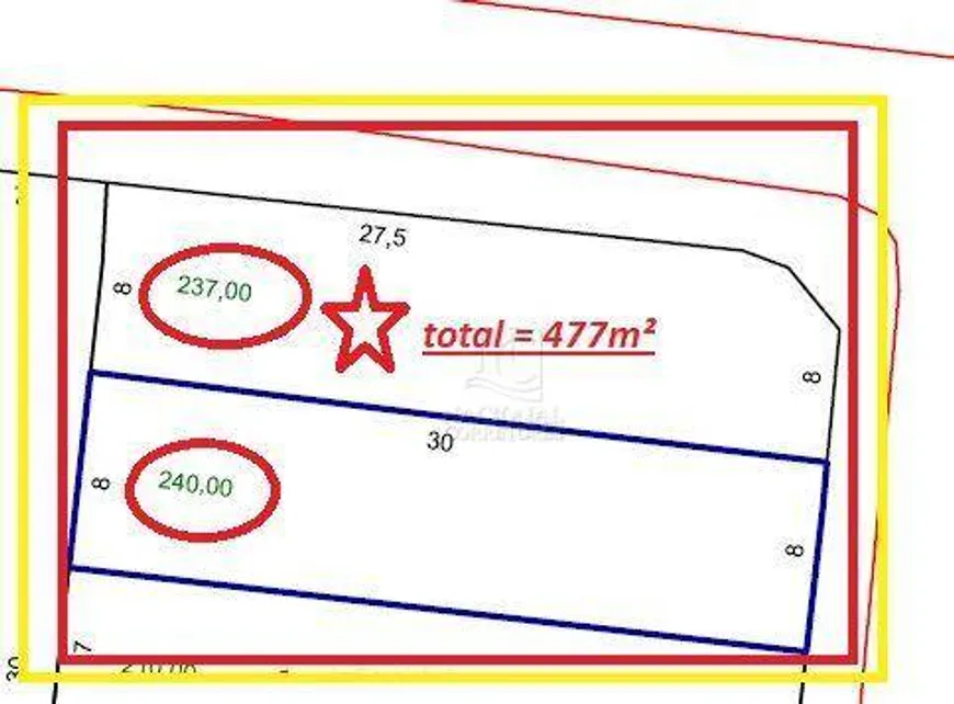 Foto 1 de Lote/Terreno à venda, 477m² em Parque Oratorio, Santo André