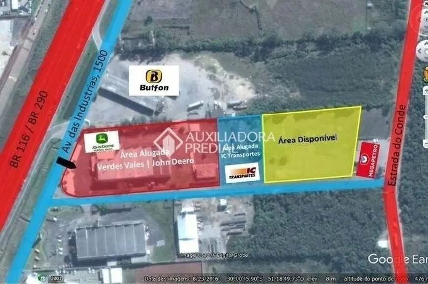 Foto 1 de Lote/Terreno para alugar, 7500m² em Centro, Eldorado do Sul