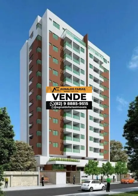 Foto 1 de Apartamento com 3 Quartos à venda, 83m² em Ponta Verde, Maceió