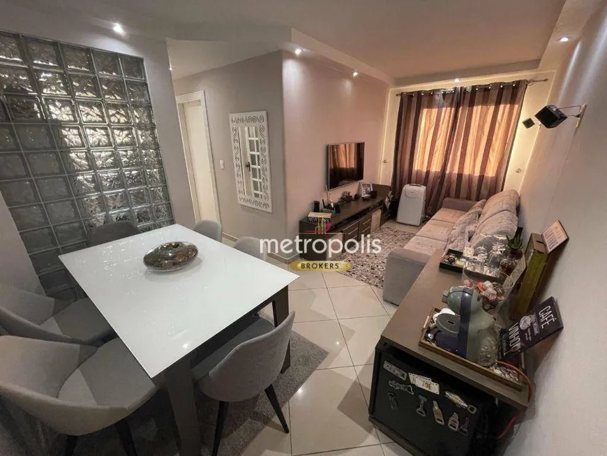 Foto 1 de Apartamento com 2 Quartos à venda, 50m² em Vila Palmares, Santo André