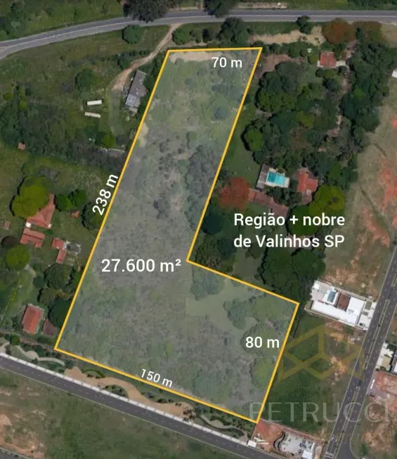 Foto 1 de Lote/Terreno à venda, 27500m² em Sítio Recreio dos Cafezais, Valinhos