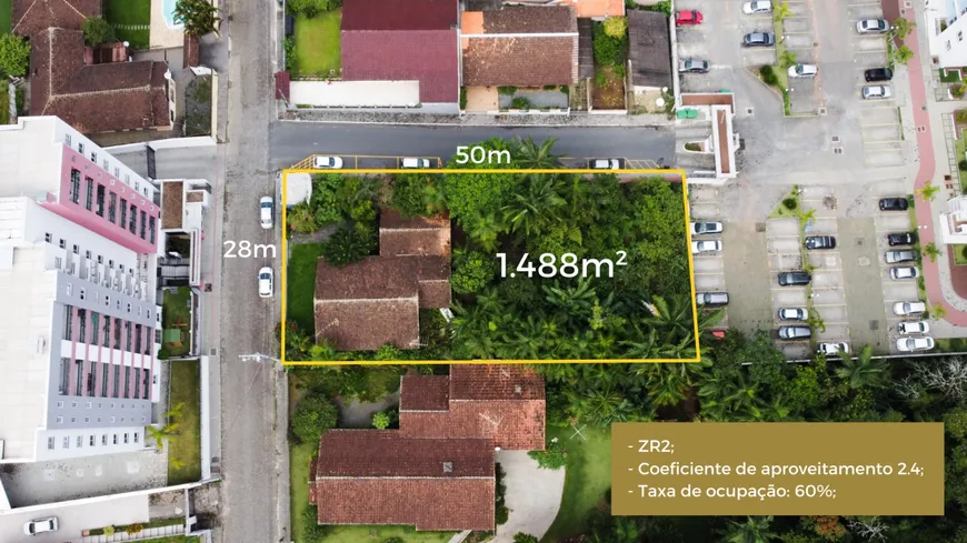 Foto 1 de Lote/Terreno à venda, 1488m² em Escola Agrícola, Blumenau