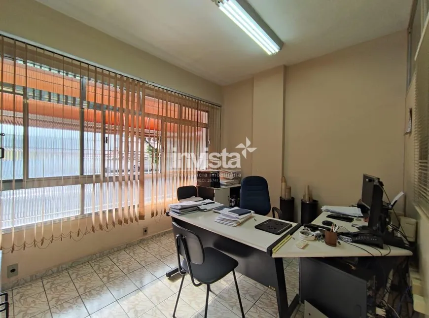 Foto 1 de Sala Comercial com 2 Quartos para alugar, 39m² em Aparecida, Santos