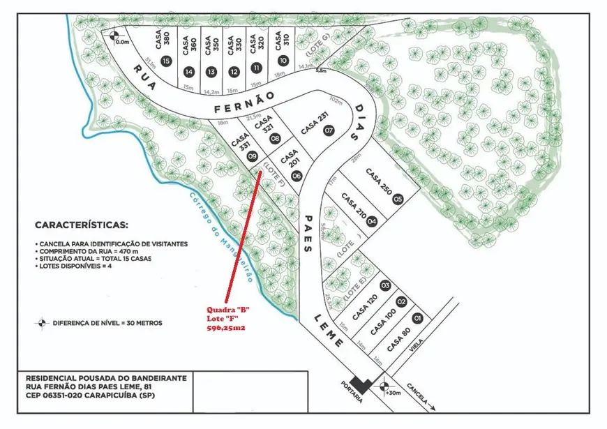 Foto 1 de Lote/Terreno à venda, 596m² em Granja Viana, Carapicuíba