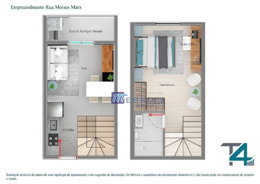 Foto 1 de Apartamento com 1 Quarto à venda, 44m² em Vila Matilde, São Paulo