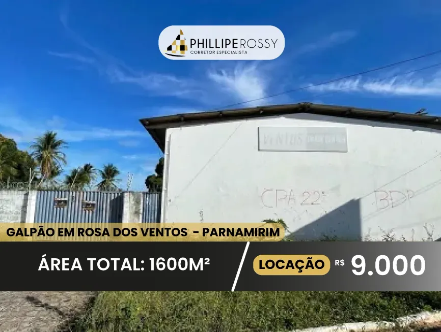 Foto 1 de Lote/Terreno para alugar, 700m² em Rosa dos Ventos, Parnamirim
