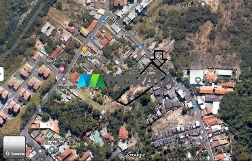 Foto 1 de Lote/Terreno com 1 Quarto à venda, 2500m² em Solimões, Belo Horizonte