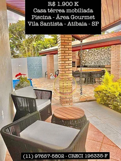 Foto 1 de Casa com 3 Quartos à venda, 237m² em Vila Santista, Atibaia